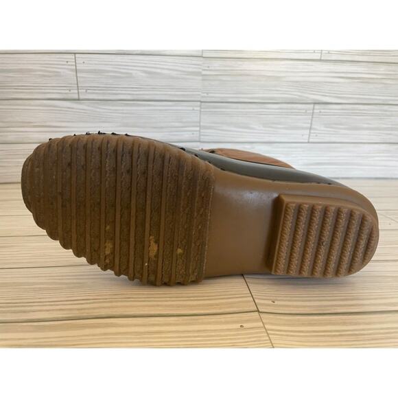 Madden Girl Women’s Size 7 Flurry Tan Black Waterproof Flannel Lined Duck Boots - Picture 9 of 13